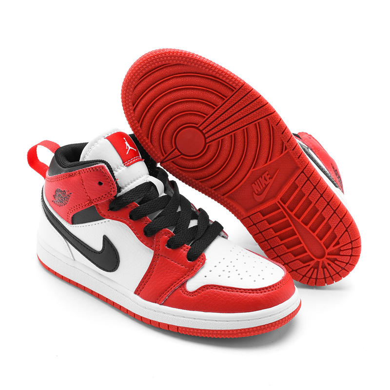 Youth Running Weapon Air Jordan 1 Red/White Shoes 0170 Youth Running Weapon Air Jordan 1 Red/White Shoes 0170